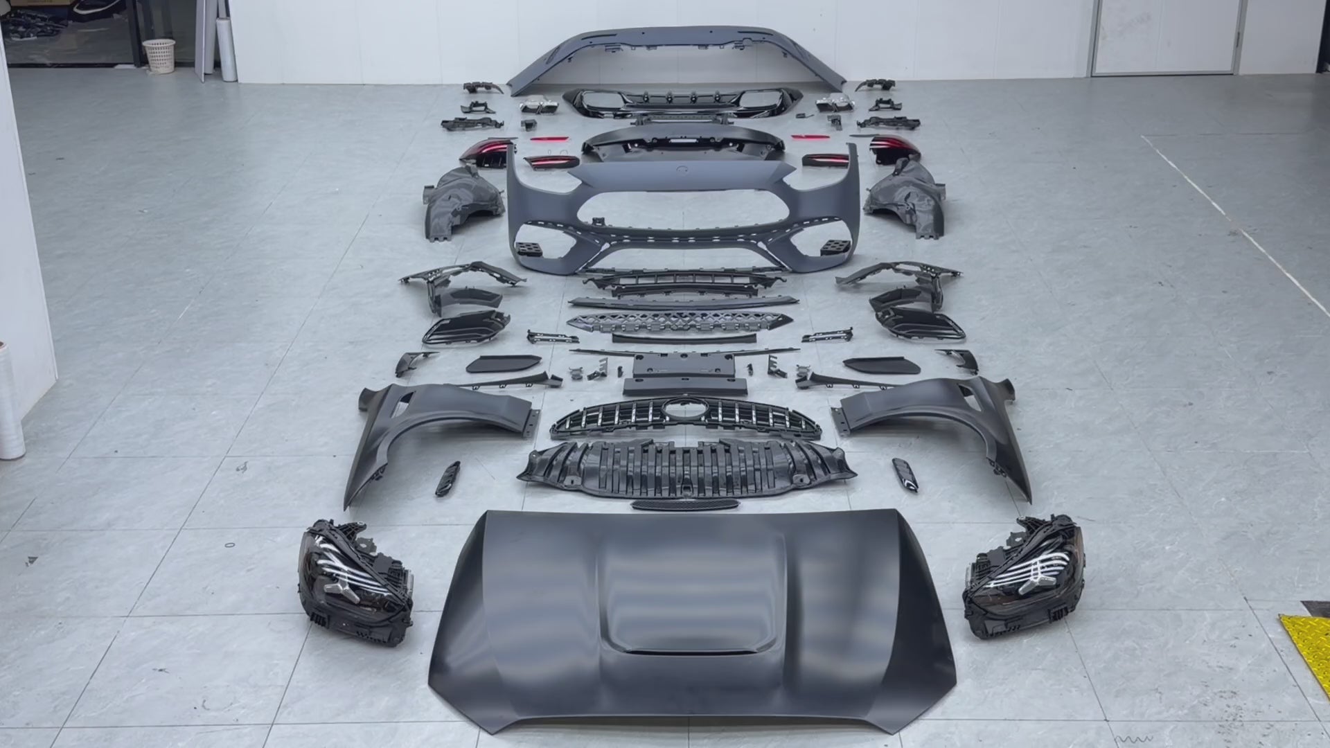 2027 Year C63S AMG Style Upgrade Body Kit For Mercedes Benz C Class W205 2015 - 2021
