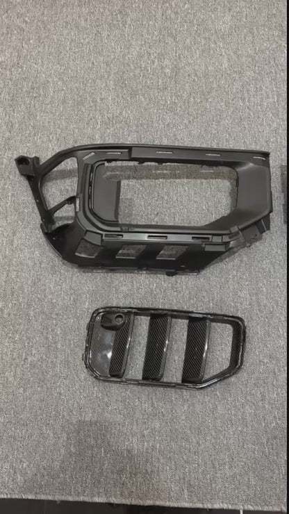Dry Carbon Fiber Front Bumper Inserts Vents For Mercedes Benz G Class W465 G63 AMG 2025+