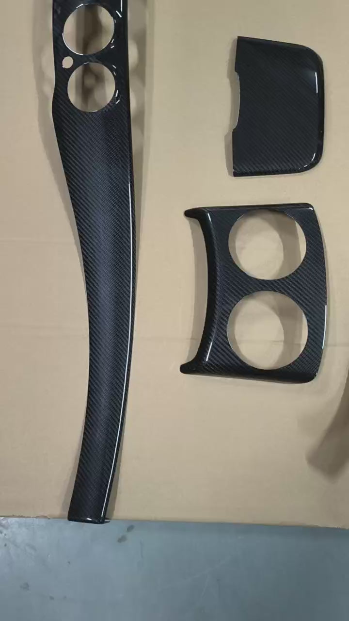 Dry Carbon Fiber Interior Trim Kit Covers for Mercedes Benz S Class W222 2013 - 2020 S63 AMG