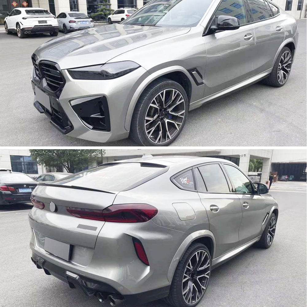 New facelift BMW X6M F96 style conversion upgrade body kit fit new BMW X6 G06 facelift 2023UP