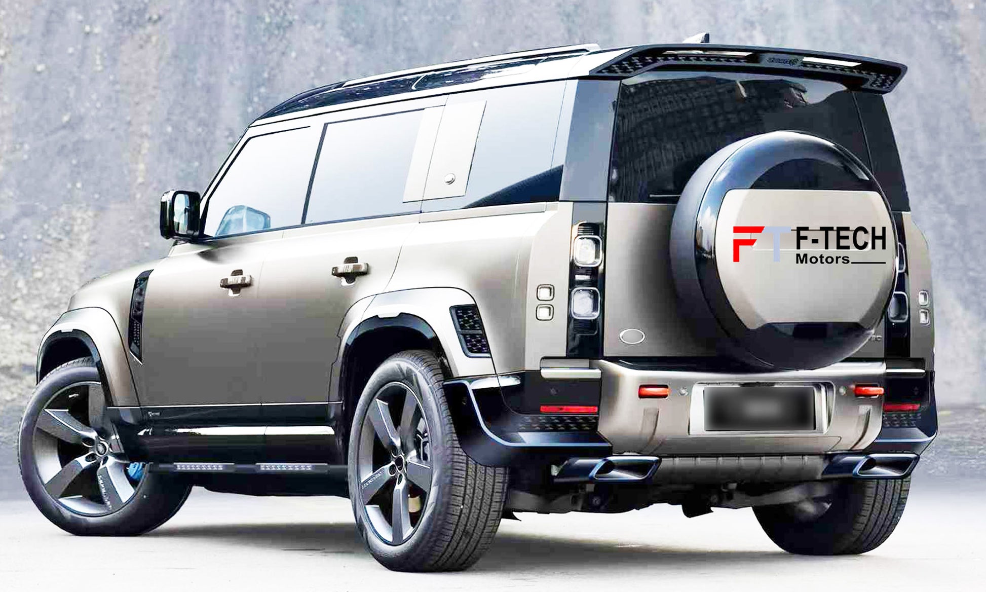 Zhouse Wide body kit for Land Rover Defender L663 110 2020+ Front Lip Hood Fender Arch 