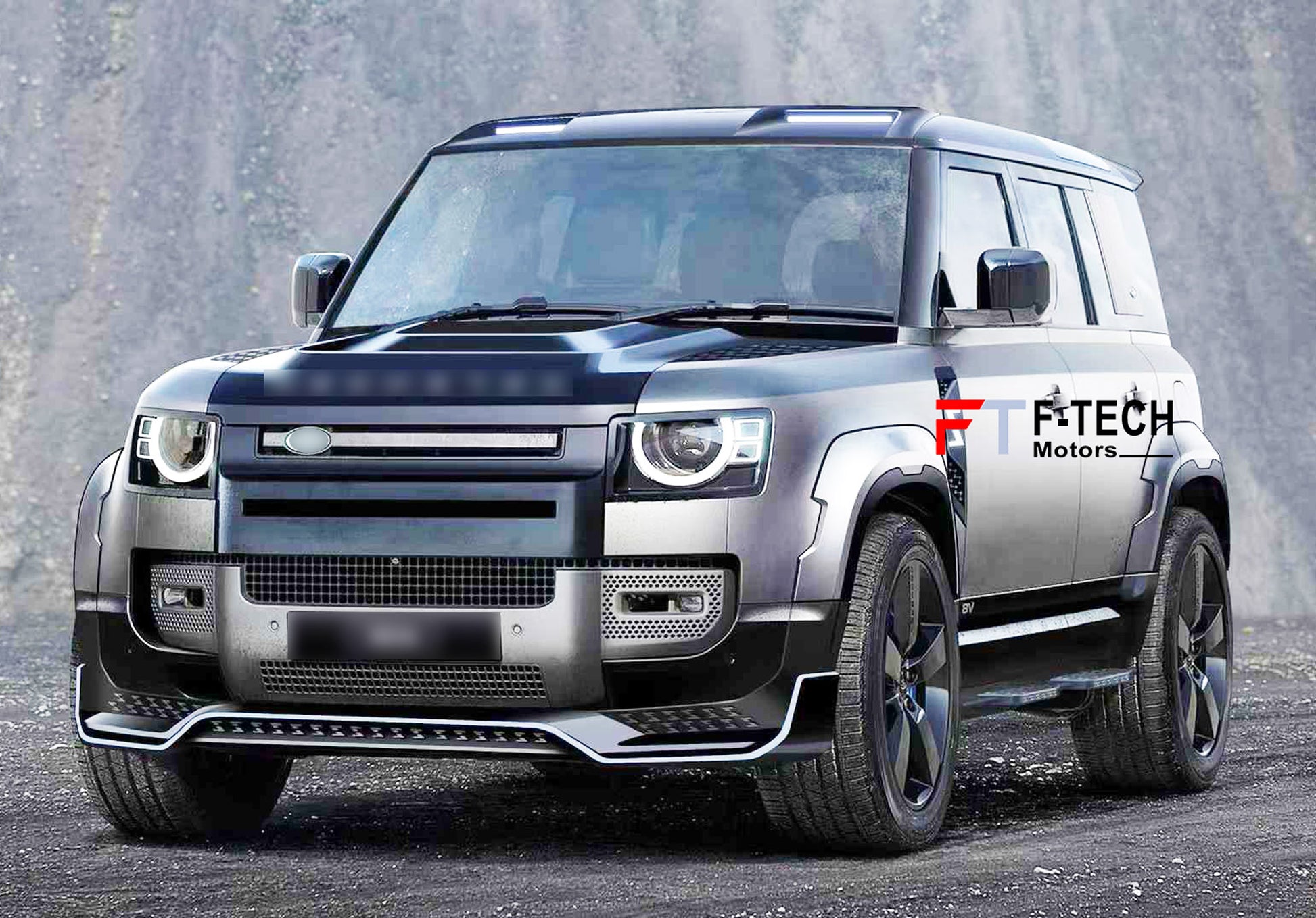 Zhouse Wide body kit for Land Rover Defender L663 110 2020+ Front Lip Hood Fender Arch 