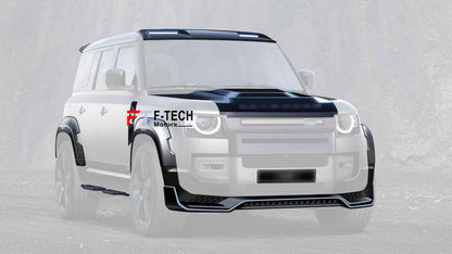 Zhouse Wide body kit for Land Rover Defender L663 110 2020+ Front Lip Hood Fender Arch 