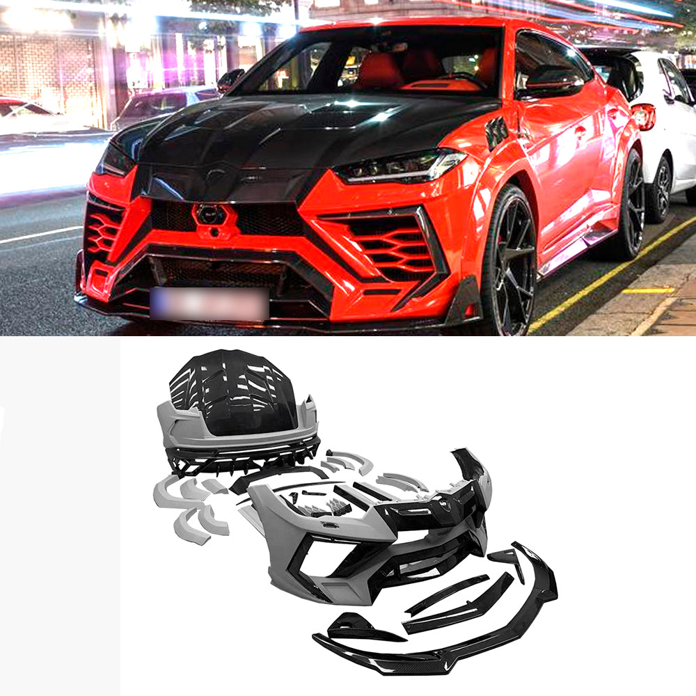 Dry Carbon Fiber Full Body Kit for Lamborghini Urus 2018-Up Hood Bumper Spoiler Diffuser Fenders Side Step mansory