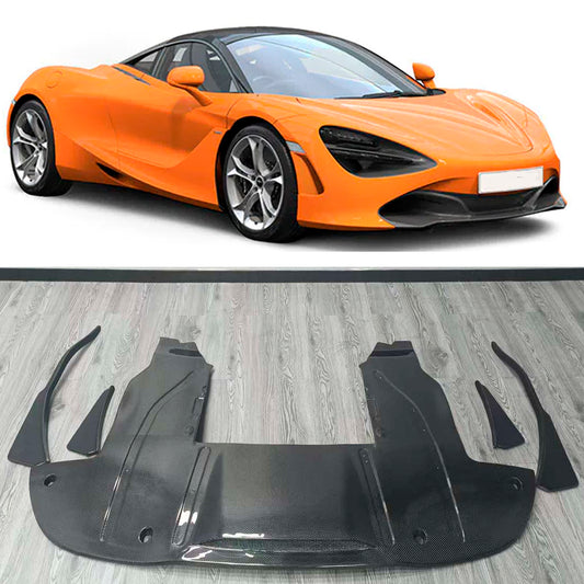 Carbon Fiber Rear Splitter | Spoiler | Diffuser fits Mclaren 720S 2017 Present