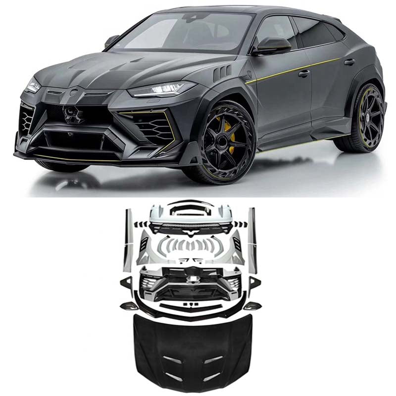 Carbon Fiber Full Body Kit for Lamborghini Urus 2018-Up Hood Bumper Spoiler Diffuser Fenders Side Step Mansory body kit