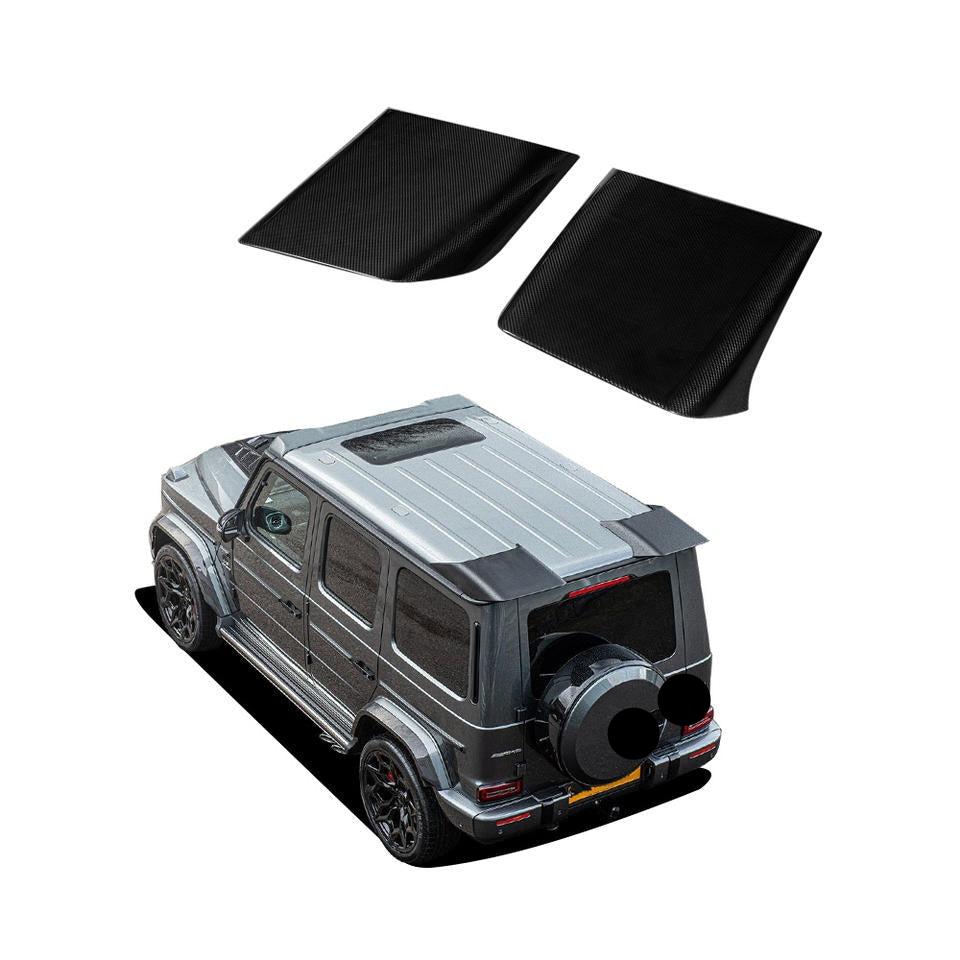 2 pcs carbon fiber rear roof spoiler for Mercedes Benz G63 G550 2019+