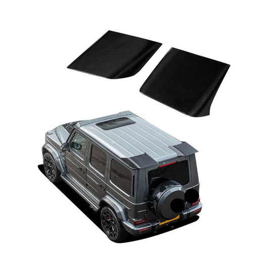 2 pcs carbon fiber rear roof spoiler for Mercedes Benz G63 G550 2019+