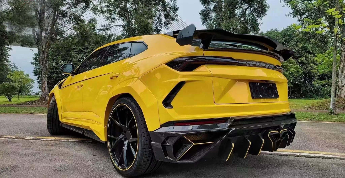 Carbon Fiber Full Body Kit for Lamborghini Urus 2018-Up Hood Bumper Spoiler Diffuser Fenders Side Step Mansory body kit