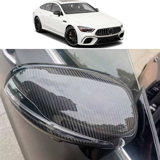 Dry Carbon Fiber Mirror Housing Covers fits Mercedes Benz AMG GT 43 | 50 | 53 | 63S