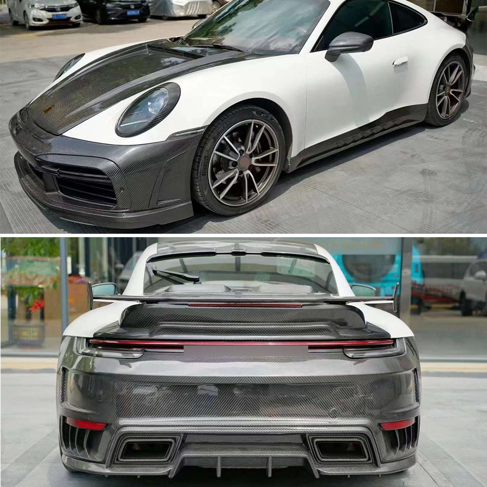 Dry Carbon Fiber Body Kit For Porsche 911 992.1 Carrera S 2019 - 2024 Top Car Stinger GTR