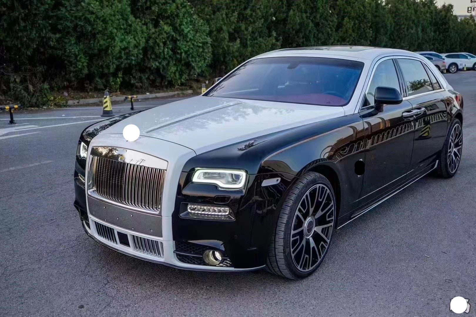 For Rolls Royce Ghost 2014 - 2020 Conversion Upgrade Body Kit Front Bumper Rear Bumper Spoiler Side  skirts mansory---