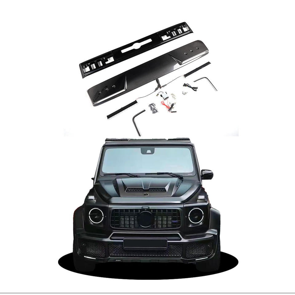 BRS Dry Carbon Fiber Front Roof Light Bar for Mercedes Benz G Class W464 W465 2019+