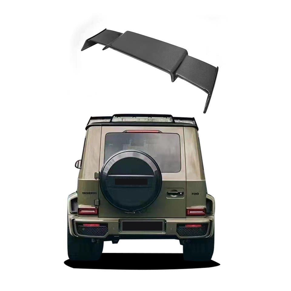 BRS style carbon roof spoiler wing fit Mercedes Benz G-class W463A W464 G63 G500 G400 201