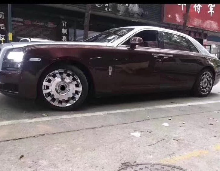 Phantom aluminium polished style Monoblock Custom Forged Alloy Wheels For Rolls Royce Ghost Cullinan Phantom Wraith Dawn 