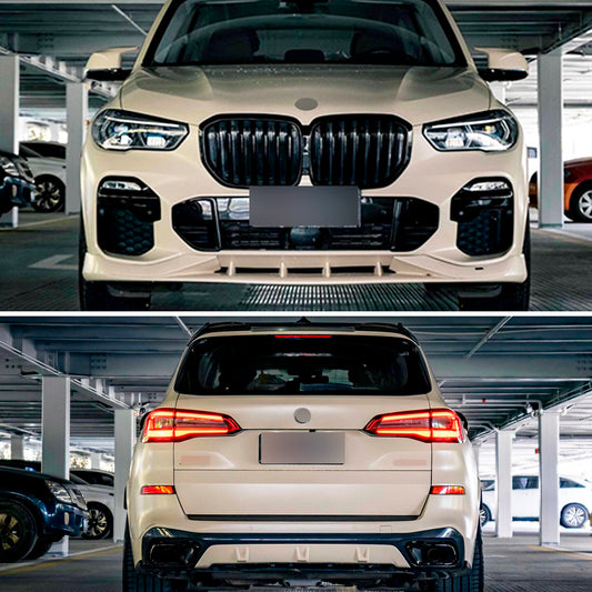 Body Kit for BMW X5 G05 2018-2022 M-Tech Front Lip | Side Skirts | Roof Trunk Spoiler | Rear Diffuser