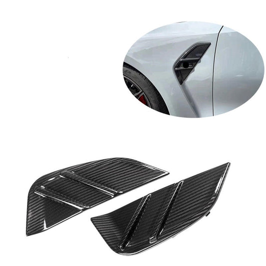 MP Style Carbon Fiber Front Fender Trim Covers For BMW M3 G80 M3 G82 2020 - 2024