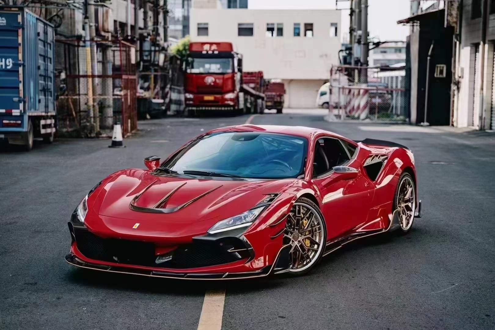 Carbon Fiber Aerodynamic Body Kit fits Ferrari F8 2019-Present