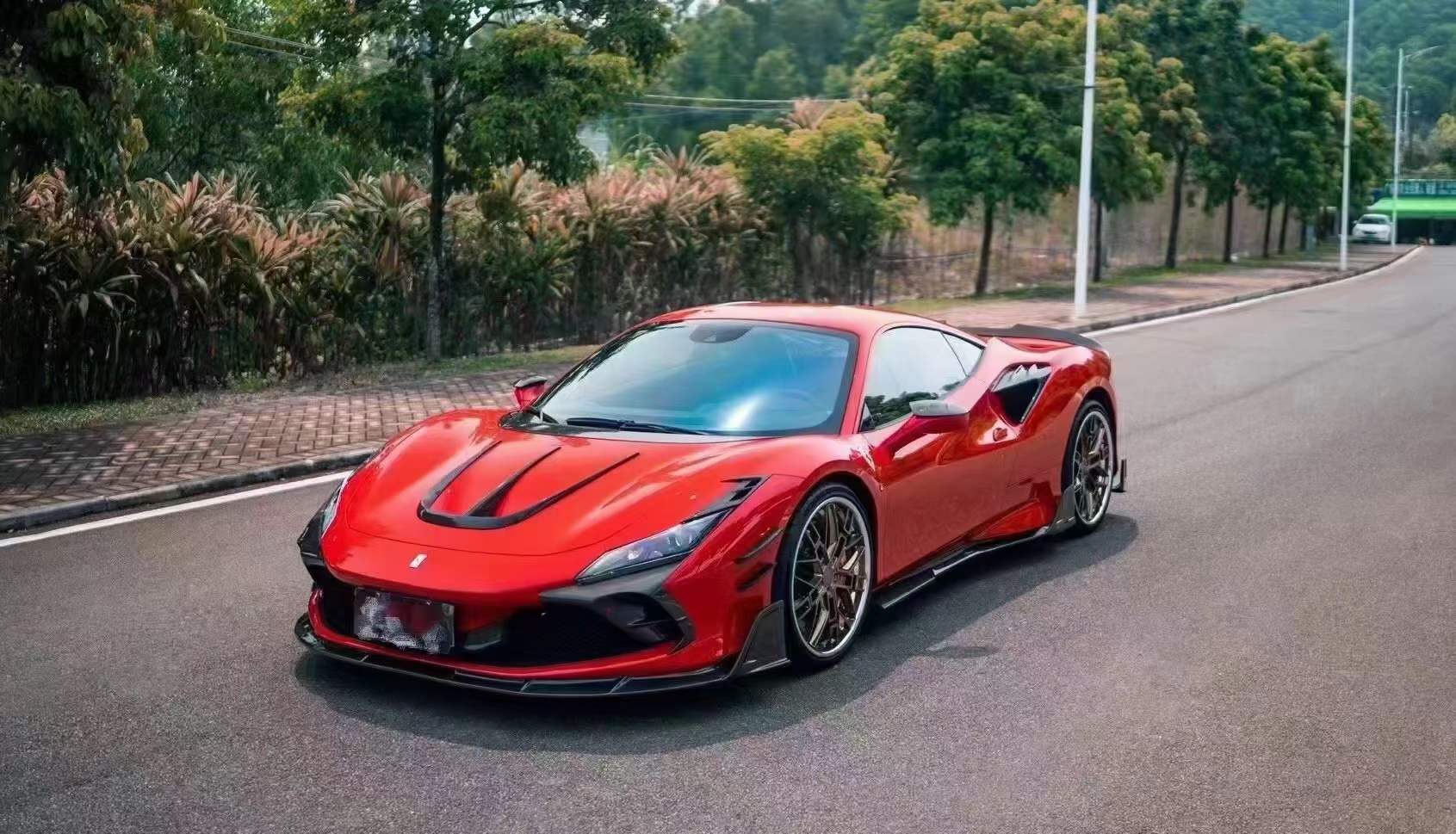 Carbon Fiber Aerodynamic Body Kit fits Ferrari F8 2019-Present