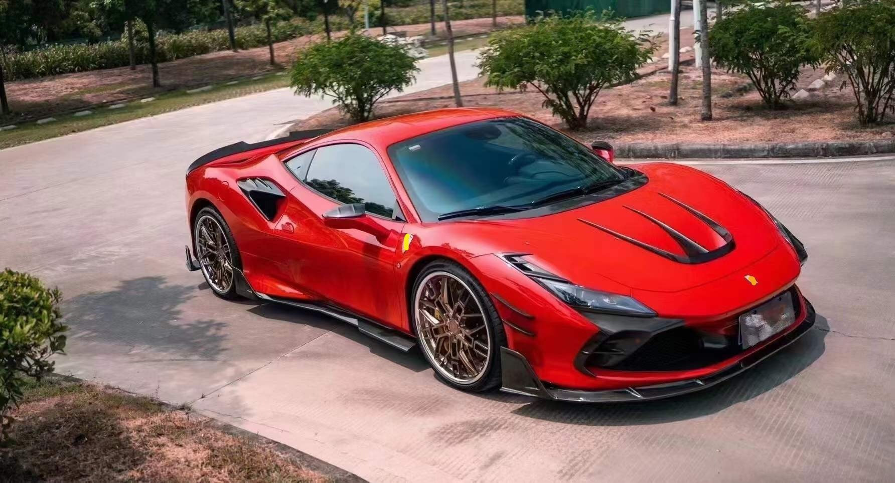 Carbon Fiber Aerodynamic Body Kit fits Ferrari F8 2019-Present