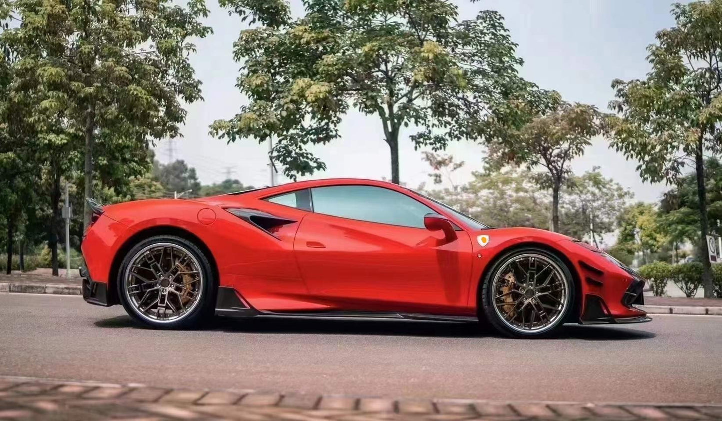 Carbon Fiber Aerodynamic Body Kit fits Ferrari F8 2019-Present