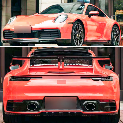 Techart Carbon Fiber Body Kit fits Porsche 911 992 Carrera 4 S 2019 Present Front Lip | Side Skirts | Spoiler | Rear Diffuser Splitter