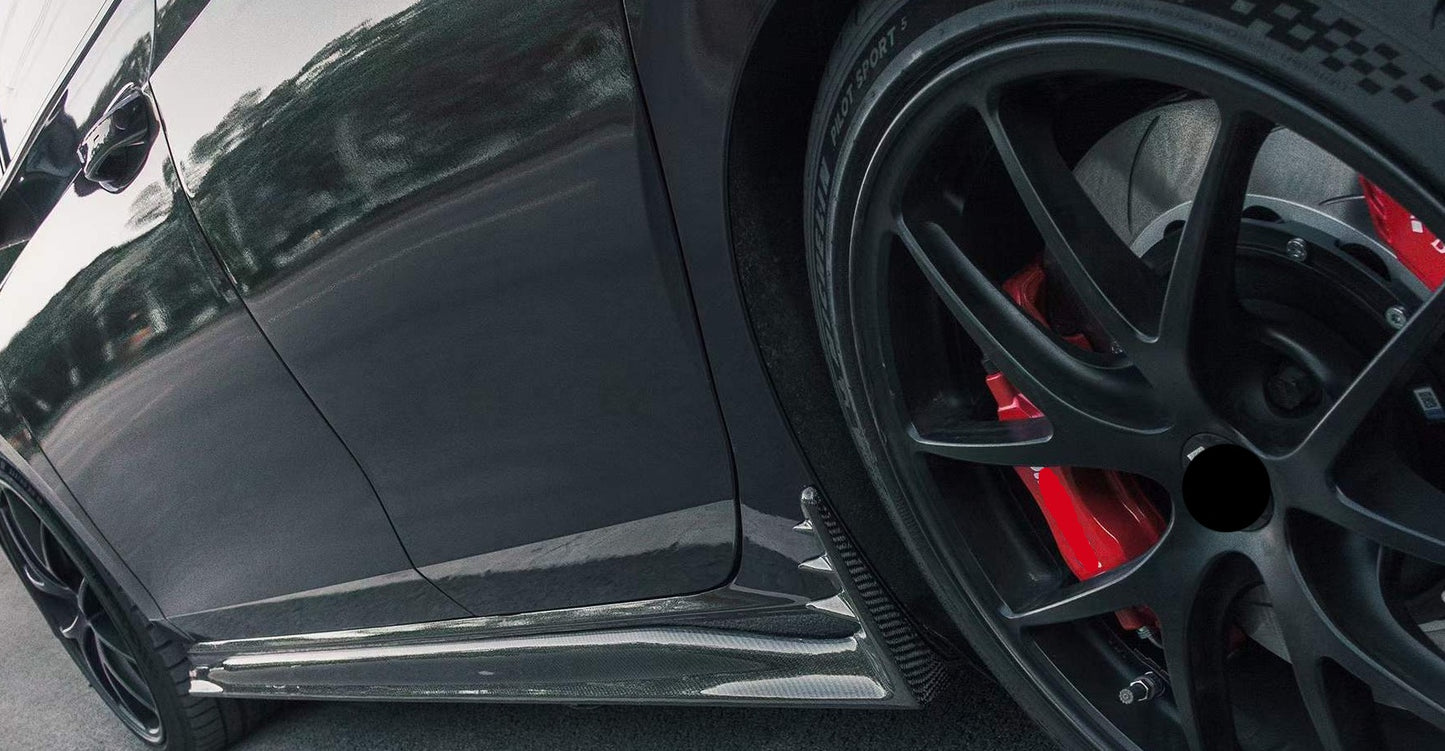 Carbon Fiber Body Kit for Volkswagen Golf MK 8 GTI 2019 Side Skirts | Mirror Housing | Roof Spoiler | Rear Splitter