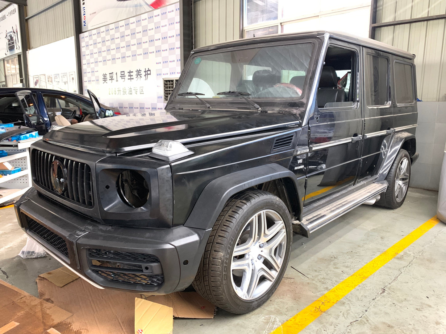 Mercedes Benz G Class OLD W463 2003 - 2017 to NEW W463A W464 AMG Conversion body kit