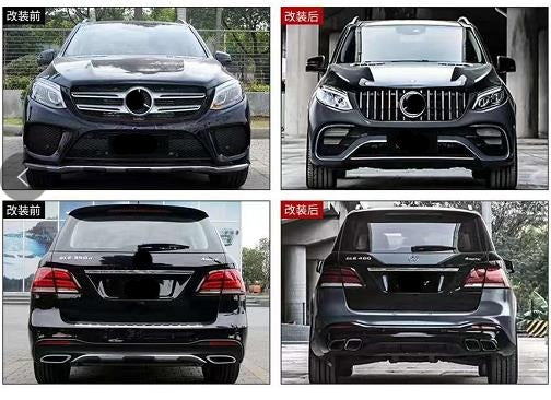 MERCEDES BENZ GLE W166 2015-2019 to new GLE AMG 2020+ UPGRADE BODY KIT 